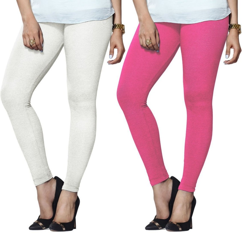 Lux Lyra Ankle Length Leggings, Pattern : Solid at Best Price in