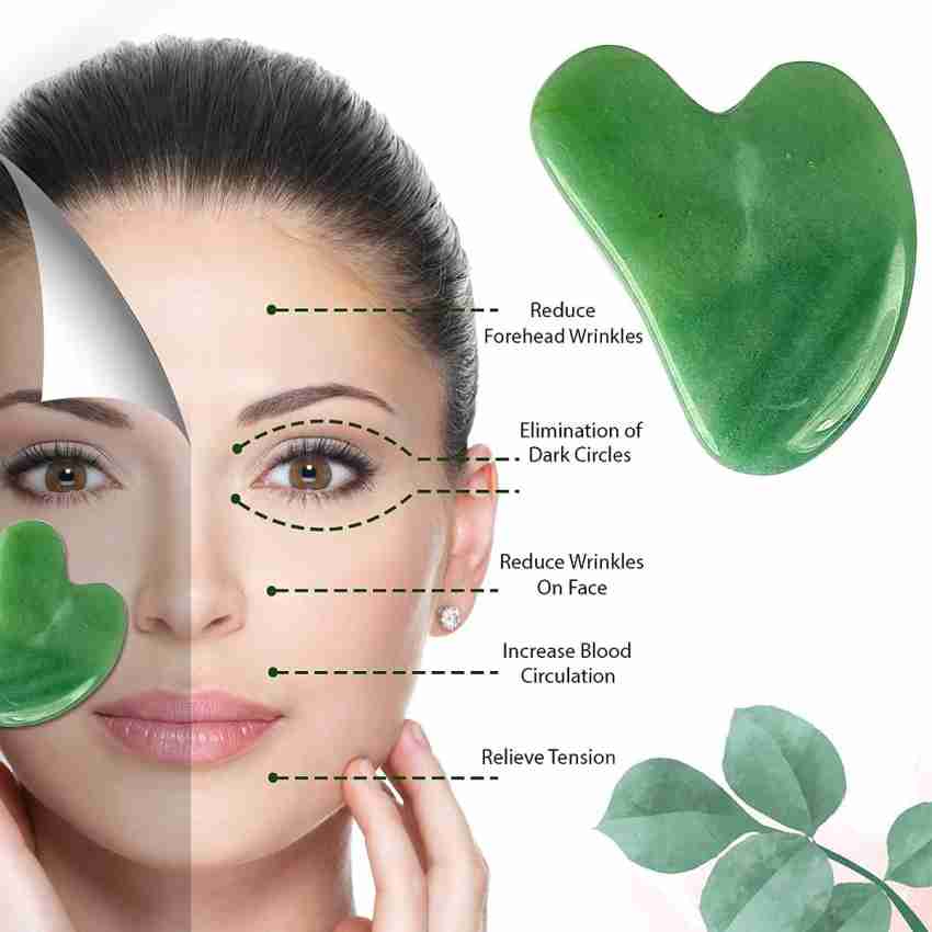 Jade Roller For Natural Facial Beauty Crystal Massage And