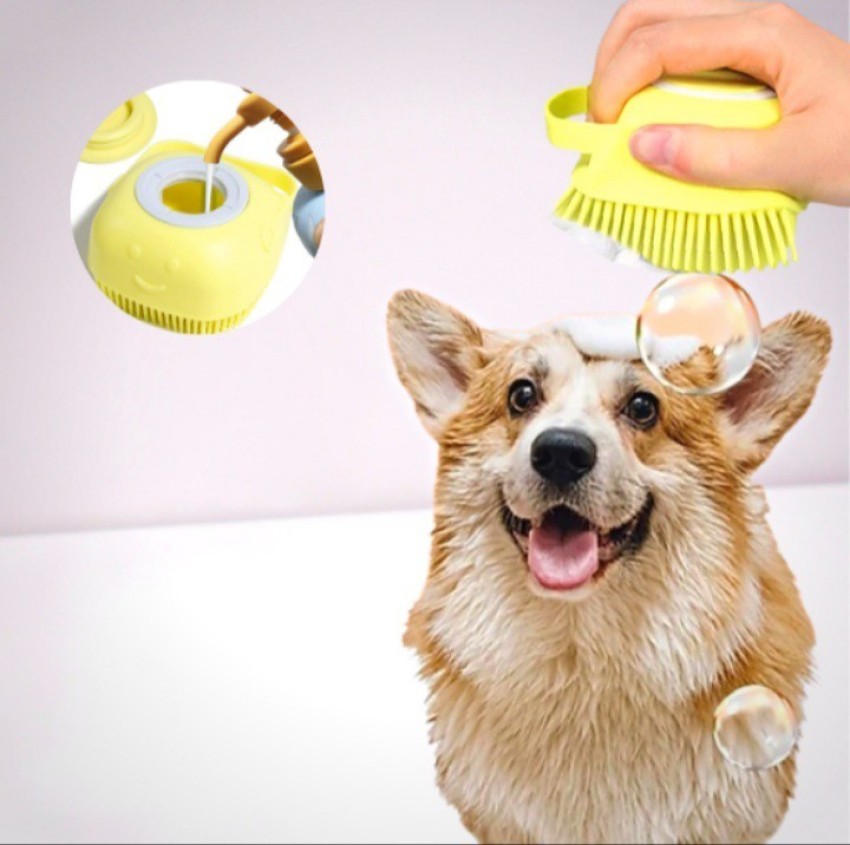 Pet bath outlet brush