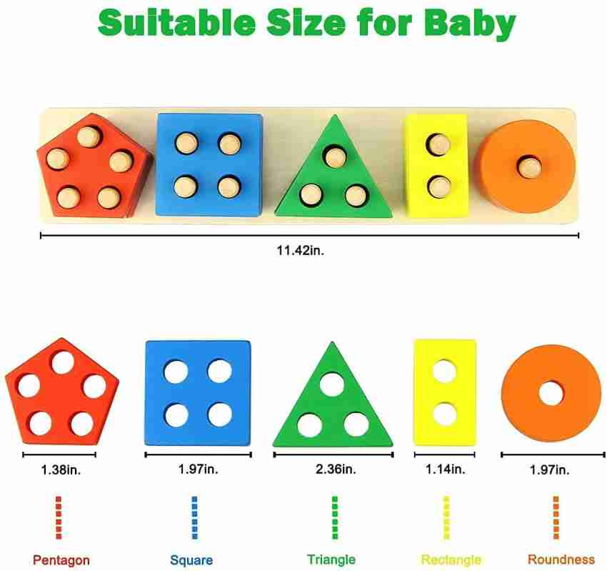 Whiz Kids Wooden Sorting and Stacking Puzzle Toy with Sand Timer; Early  Education Toy - Wooden Sorting and Stacking Puzzle Toy with Sand Timer;  Early Education Toy . shop for Whiz Kids