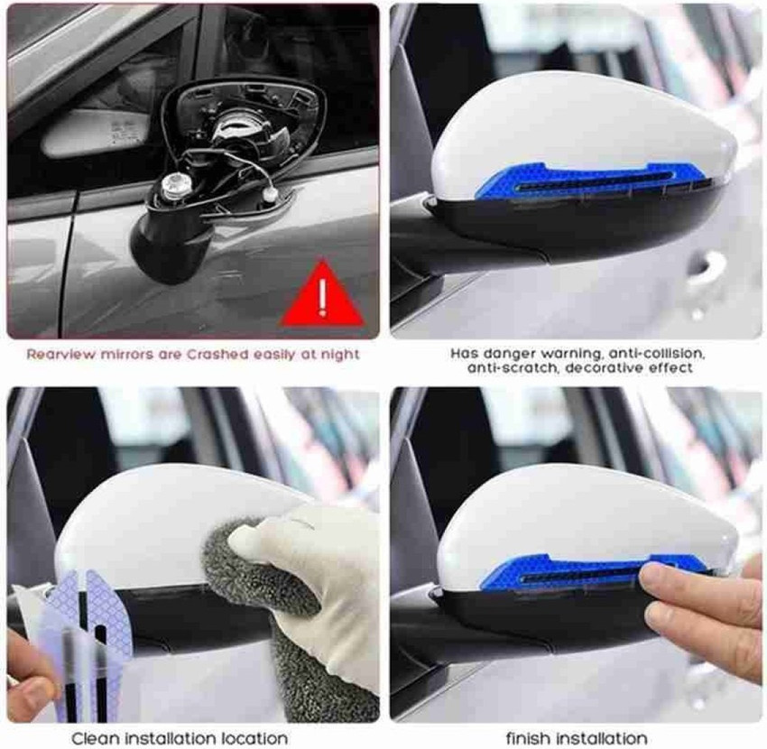 AutoRight Rearview Mirror Reflective Stickers for Car Night