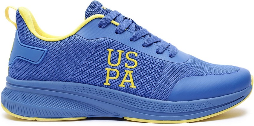 Blue and store yellow polo shoes