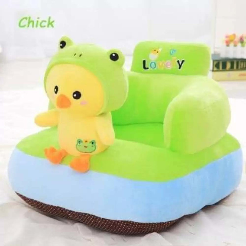 ASJS Kids Soft Plush Cushion Baby Sofa Seat Or Rocking Chair for Kids Green 55 CM 55 cm Kids Soft Plush Cushion Baby Sofa Seat Or Rocking Chair for Kids