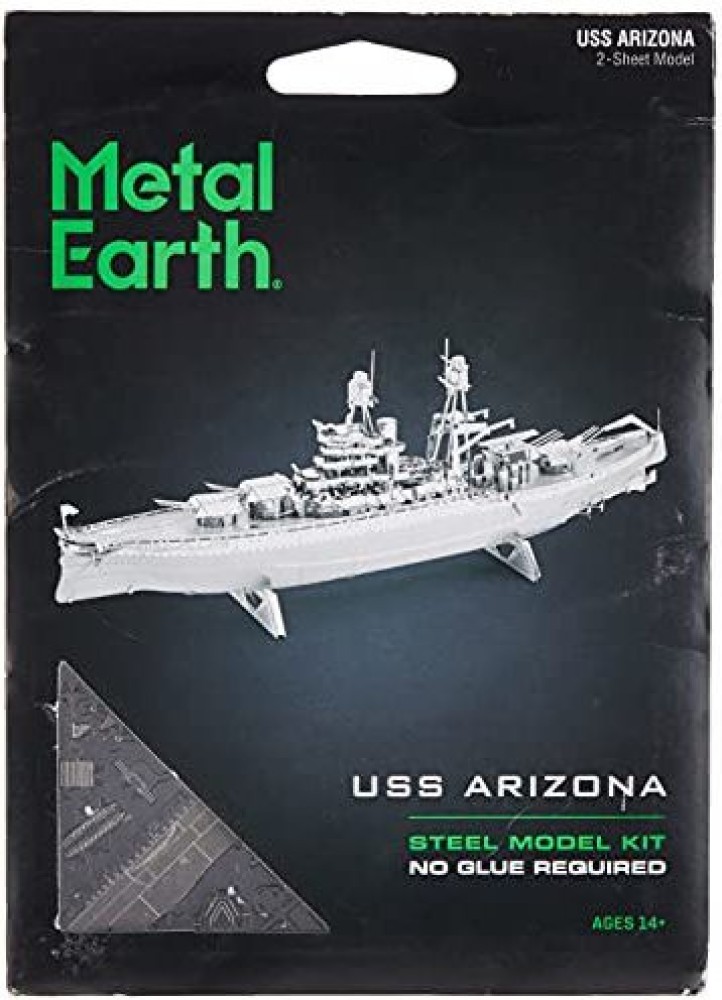 Fascinations Metal Earth 3D Laser Cut Model Military Uss Arizona