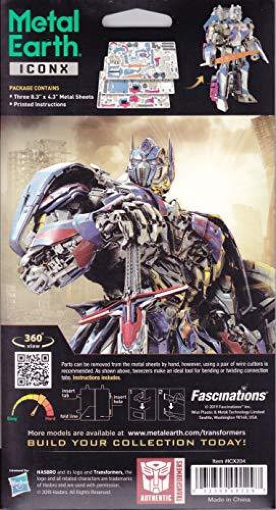 Fascinations Metal Earth ICONX Transformers Optimus Prime 3D Metal Model Kit  - Metal Earth ICONX Transformers Optimus Prime 3D Metal Model Kit . Buy  Figure Kits toys in India. shop for Fascinations