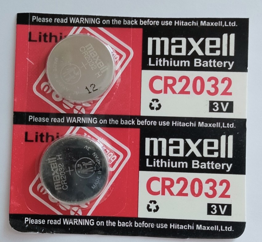 Maxell CR2032 3 Volt Lithium Coin Battery - 2 Pack - FREE Shipping