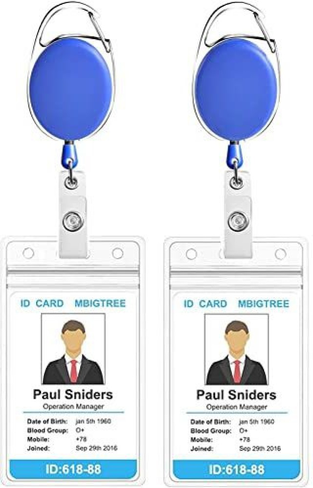 Dey 's stationery store Plastic ID Badge Holder, ID Badge Reel Price in  India - Buy Dey 's stationery store Plastic ID Badge Holder, ID Badge Reel  online at