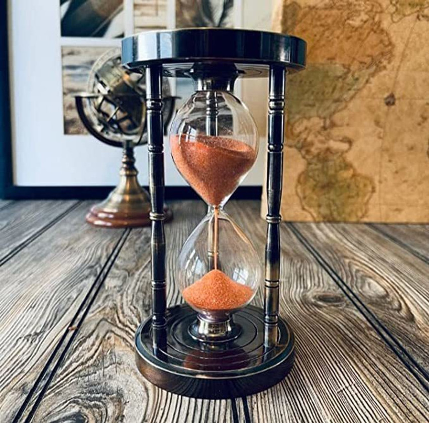 Orange sand hourglass online