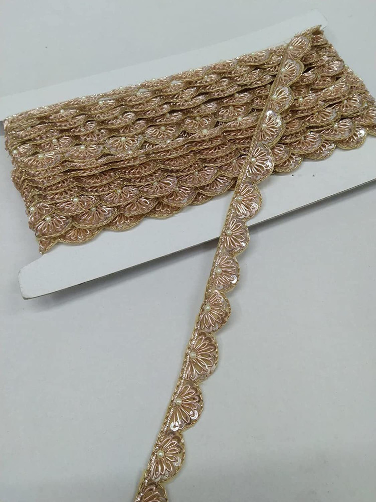 DEEP S CREATION New Handmade Embroidery Lace for Saree Border Rose