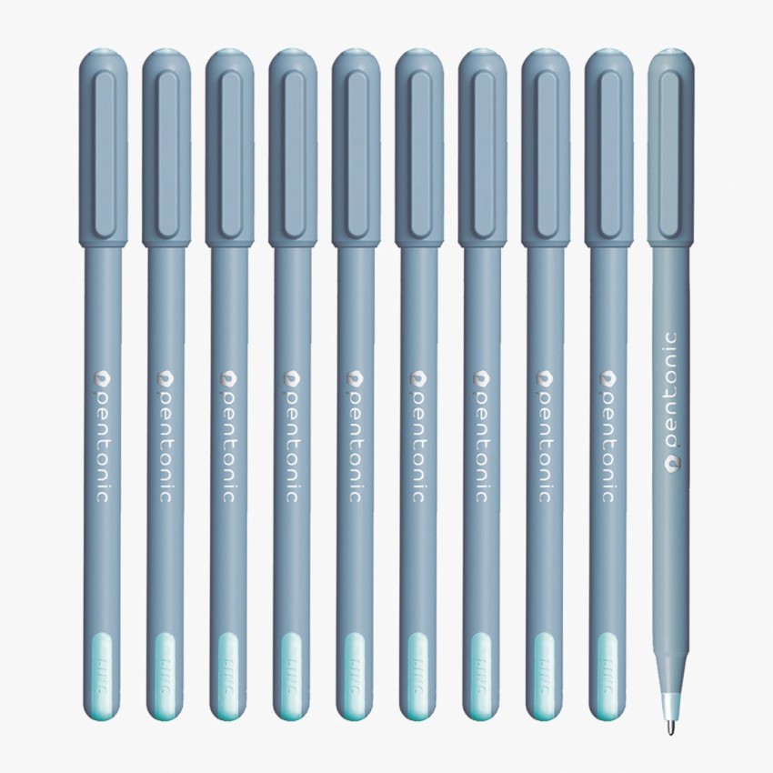 Pentonic Frost 0.7 mm Ball Point Pen | Sleek Matte Finish, Pastel Blue Body  | Smart Grip Ball Pen
