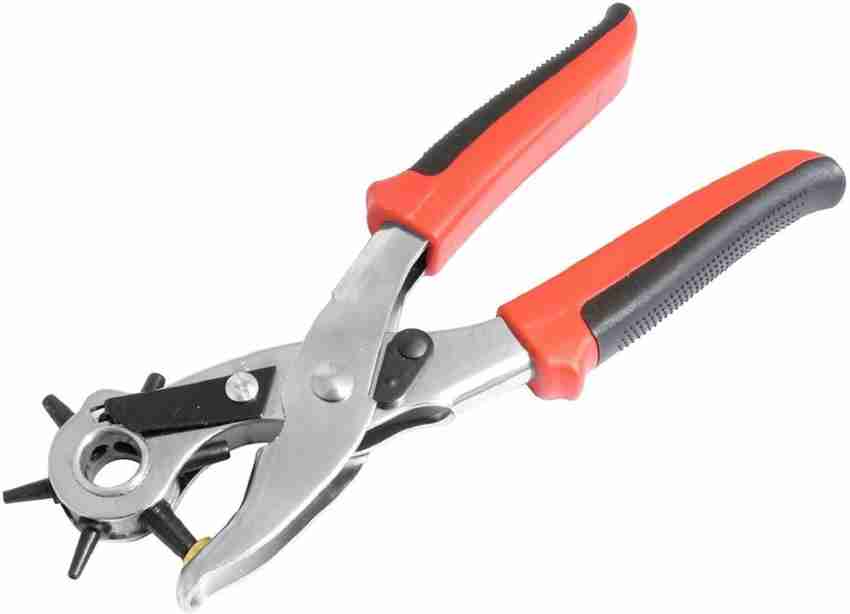 Leather Hole Punch, Heavy Duty Multi Hole Sizes Punch Plier Tool Kit Set  for Belts, Watch Bands, Straps, Dog Collars, Saddles, Shoes, Fabric,  Plastic, Rubber, DIY Home Or Craft Projects Puncher 