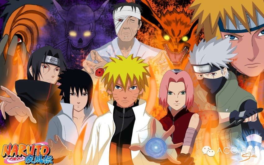 Naruto Shippuden - Characters Anime Poster - 24 X 36