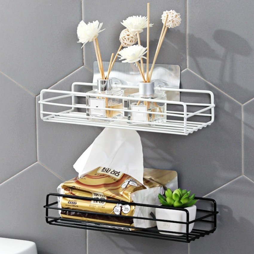 Gray Bathroom Corner Shelf Bathroom Shelf Wall Shelves Shelf Aluminum Wall  Mounted Black Aluminum Kitchen Storage Holder