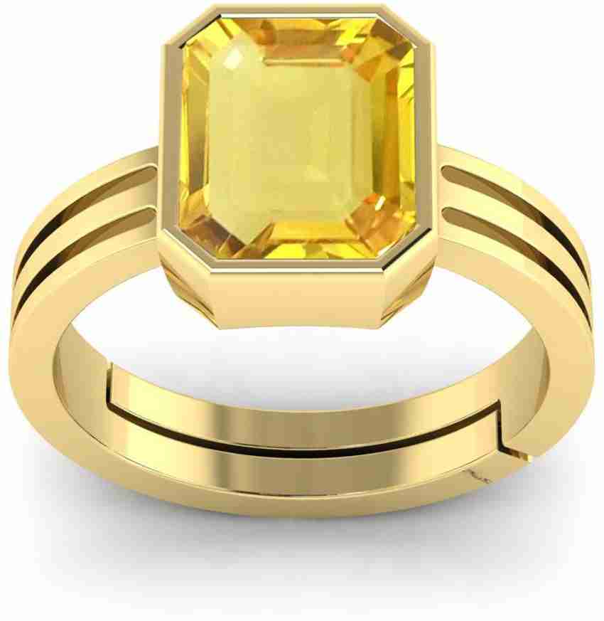 Square yellow hotsell sapphire ring