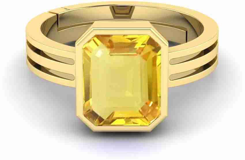 Square yellow sapphire top