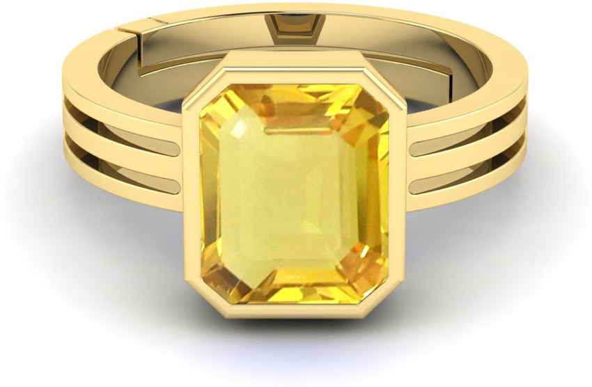 Pukhraj gold ring design for man store
