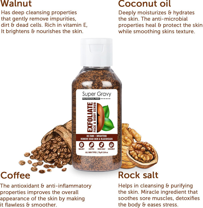 Coffee scrub hotsell for skin whitening