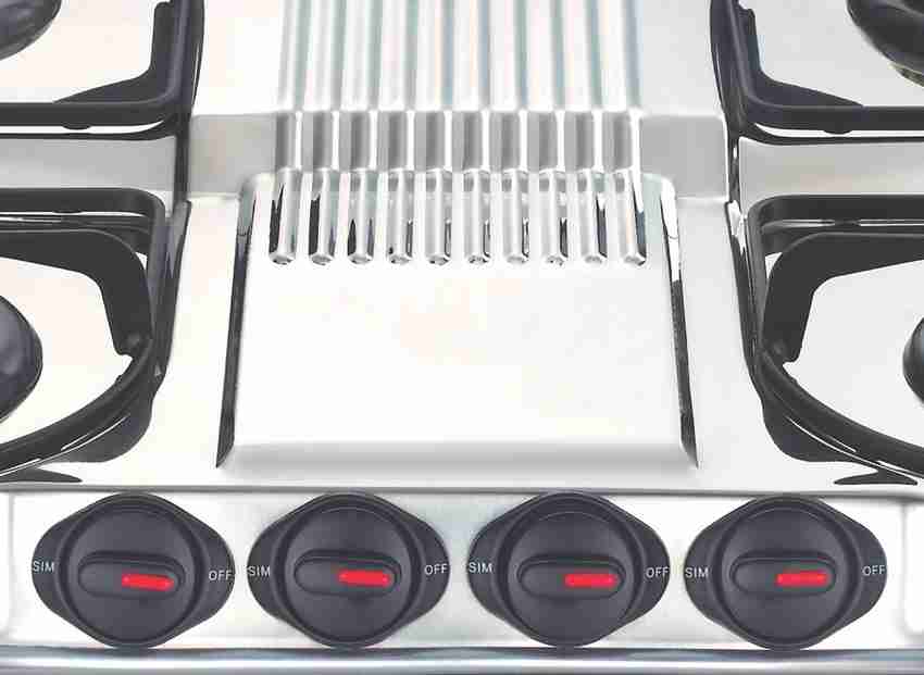 Prestige four burner steel deals gas stove