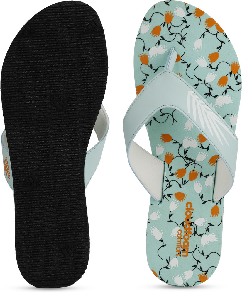 Adidas cloudfoam sales women's flip flops