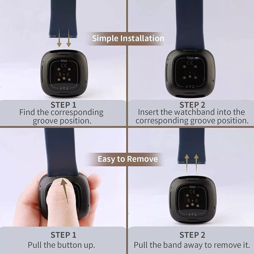 How to change out fitbit versa band shop