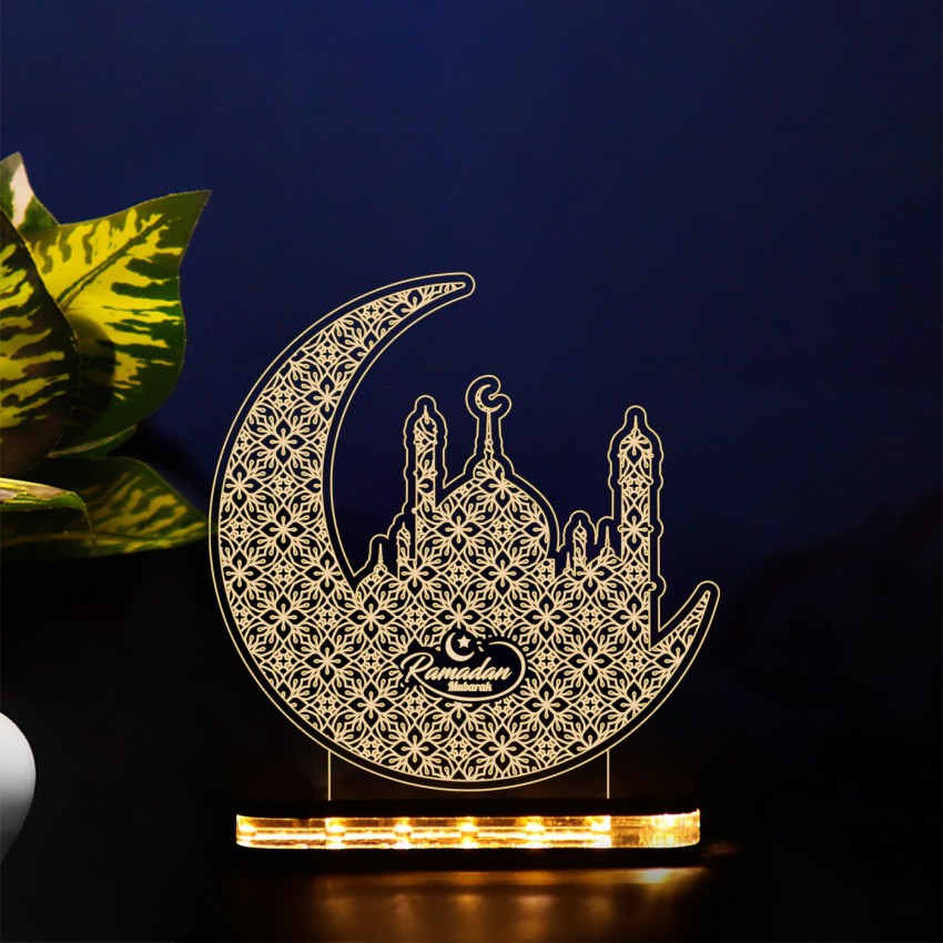 StarLaser Ramadan Mubarak Acrylic Night lamp for Eid Decoration