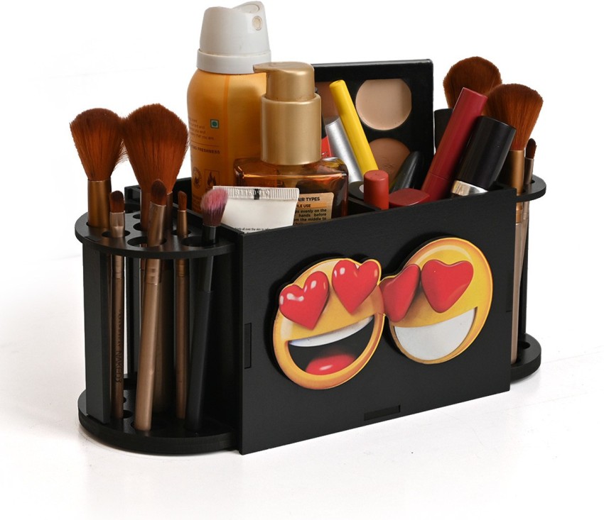 Table Acrylic Makeup Nail Art Brush Holder Cosmetics Storage Box Organizer  Case Bag Brushes Organizer Make