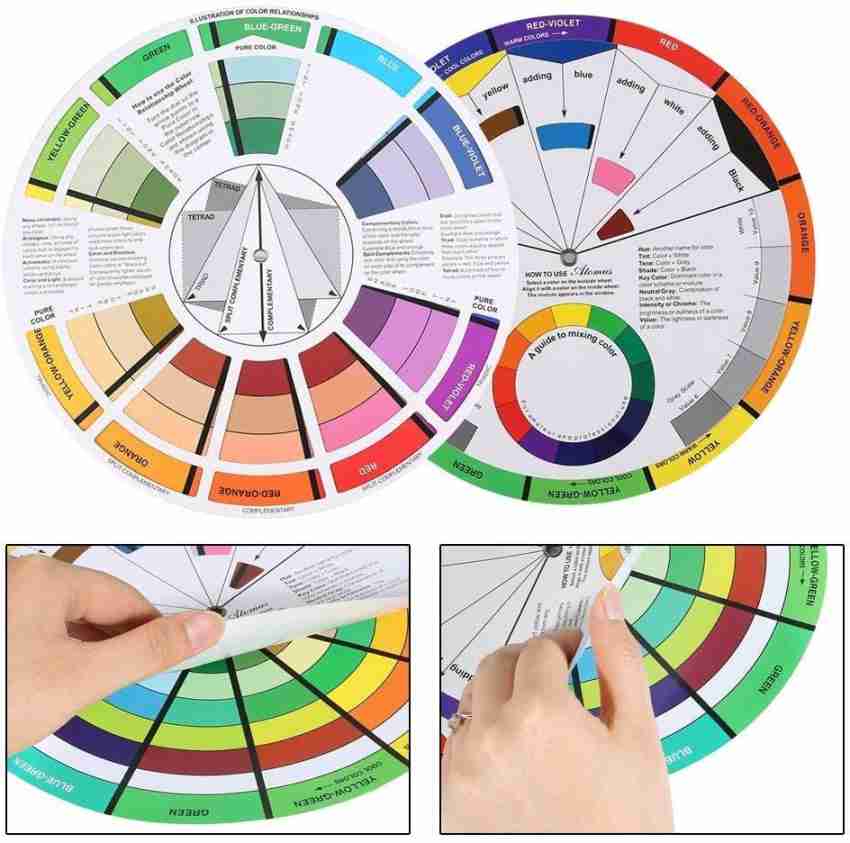Color Wheel Small Color Mixing Guide (Pack of 3) India