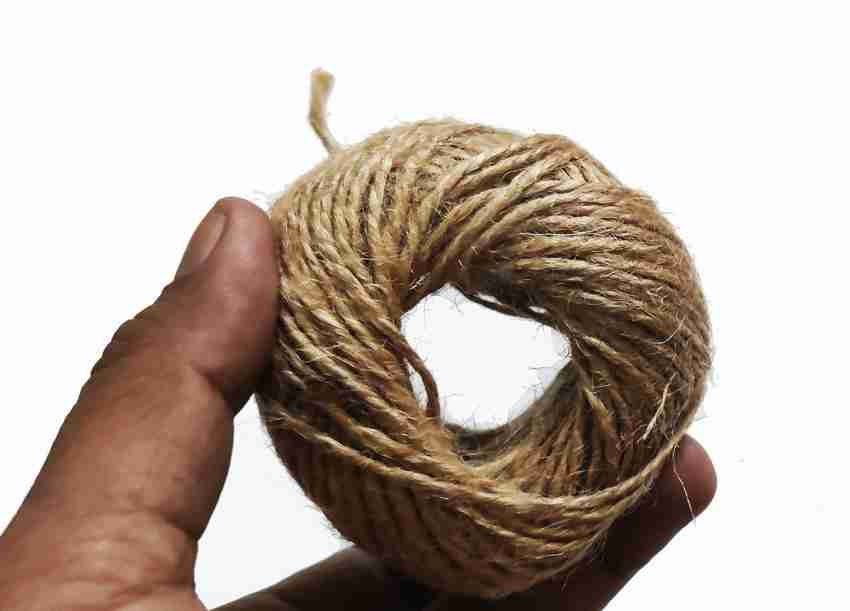 New 50/100M Natural Brown Jute Hemp Rope Twine String Cord Shank Craft  Making DIY 1mm, 2mm, 3mm, 4mm