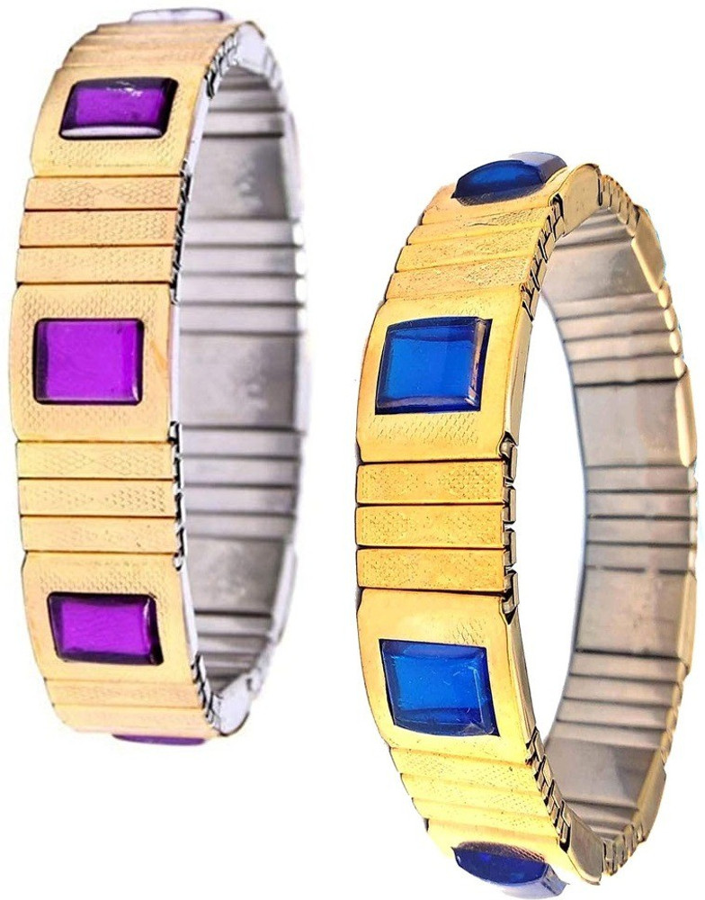 Three Secondz Brass Stone Gold plated Bracelet Set Price in India Buy Three Secondz Brass Stone Gold plated Bracelet Set Online at Best Prices in India Flipkart