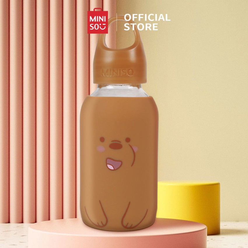 MINISO We Bare Bears Grizzly Plastic Bottle Leak Proof PP Lid Bottle f -  Home Decor Lo