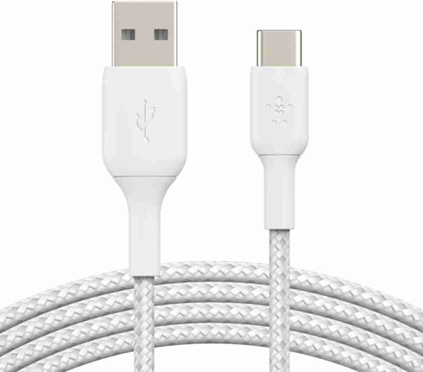 Belkin USB-IF Certified 2.0 USB-A to USB-C (USB Type C) Charge Cable, 6  Feet / 1.8 Meters, Black