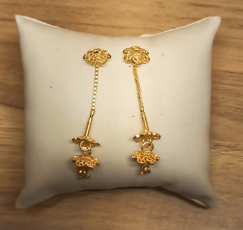 New gold earrings sui on sale dhaga