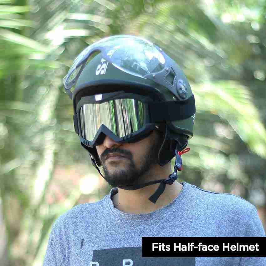 Bike helmet clearance with goggles