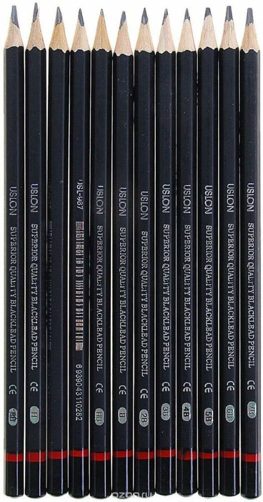 Graphite Drawing Pencil Set (Box of 12) Choose grade from 12B to 6H