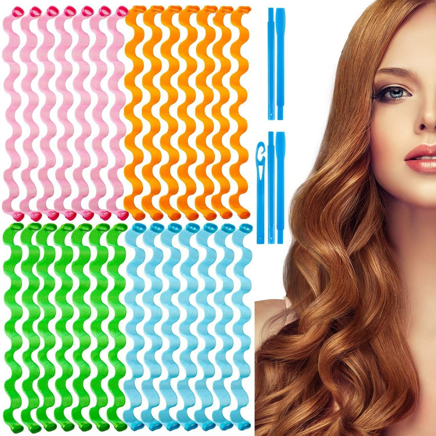 Star Work 7 Hair Curlers Spiral Curls Styling Kit No Heat Hair Curlers Heatless Hair Curler Price in India Buy Star Work 7 Hair Curlers Spiral Curls Styling Kit No Heat Hair