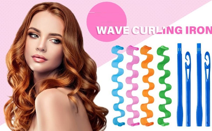 Star Work 14pcs Hair Curlers Spiral Curls Styling Kit No Heat Hair Curlers Heatless Spiral Hair Curler Price in India Buy Star Work 14pcs Hair Curlers Spiral Curls Styling Kit No Heat