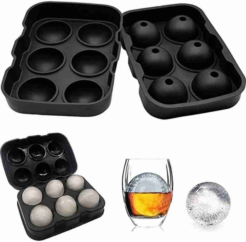 Ice Cube Mold with Lid Whiskey Ice Ball Food Grade Plastic Ice Tray Frozen  Ball Maker for Nightclubs and Bars Cocktail Drinks
