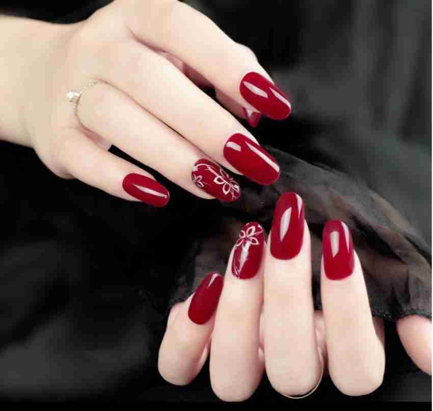 luzimaisa Glossy Matte Maroon Color Frosted Nail Paint MAROON - Price in  India, Buy luzimaisa Glossy Matte Maroon Color Frosted Nail Paint MAROON  Online In India, Reviews, Ratings & Features