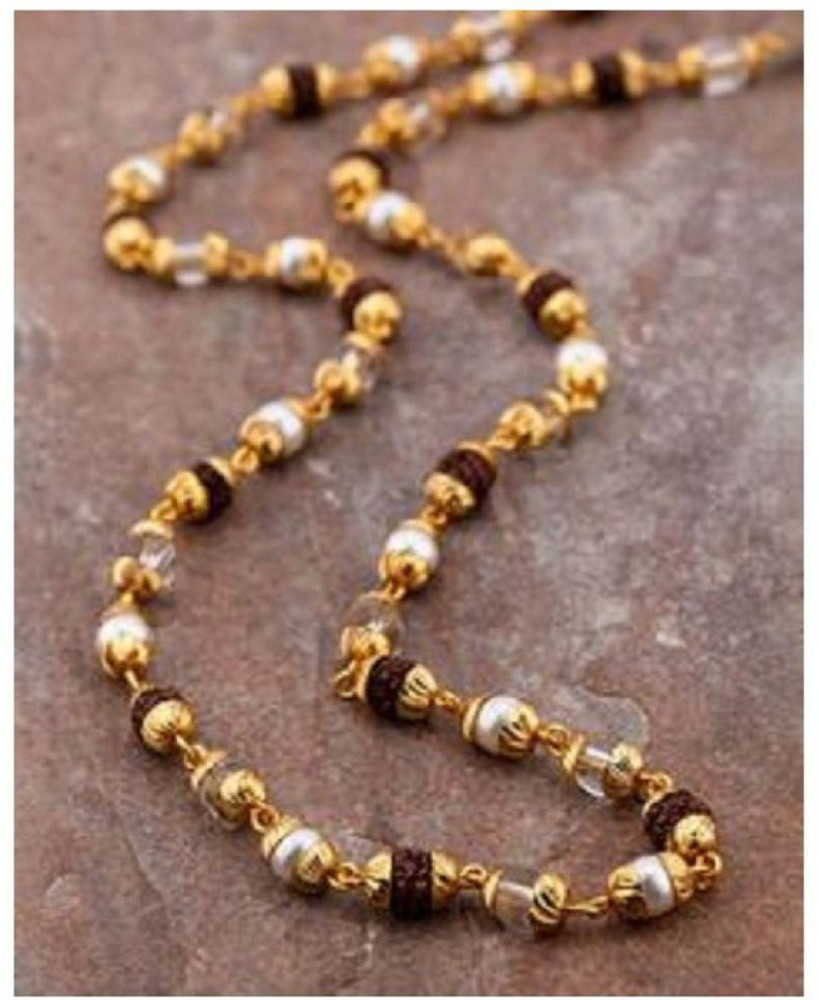 Rudraksha gold chain outlet design for man