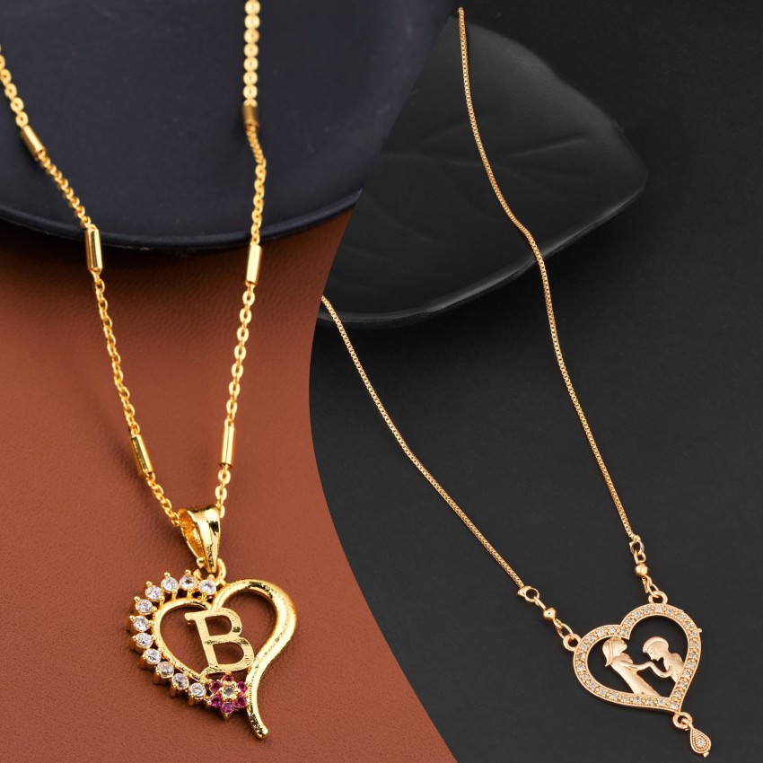 Diamond B-Lovee Heart Chain