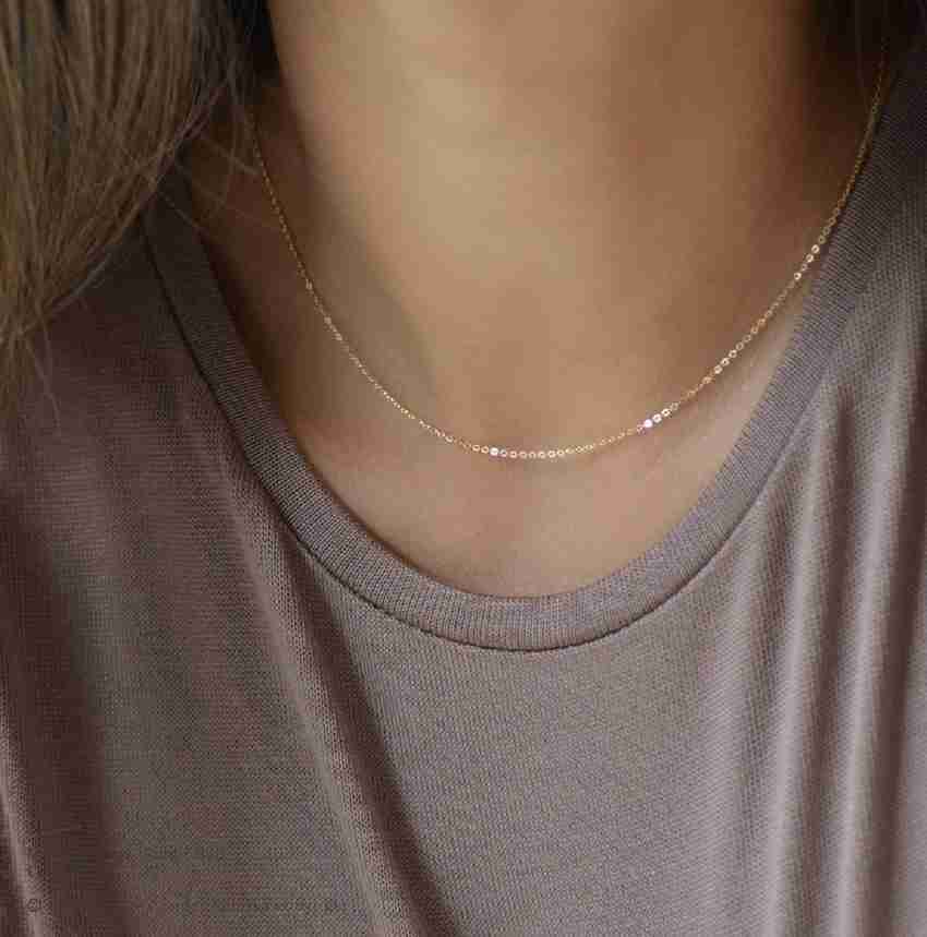 Womens plain necklace deals
