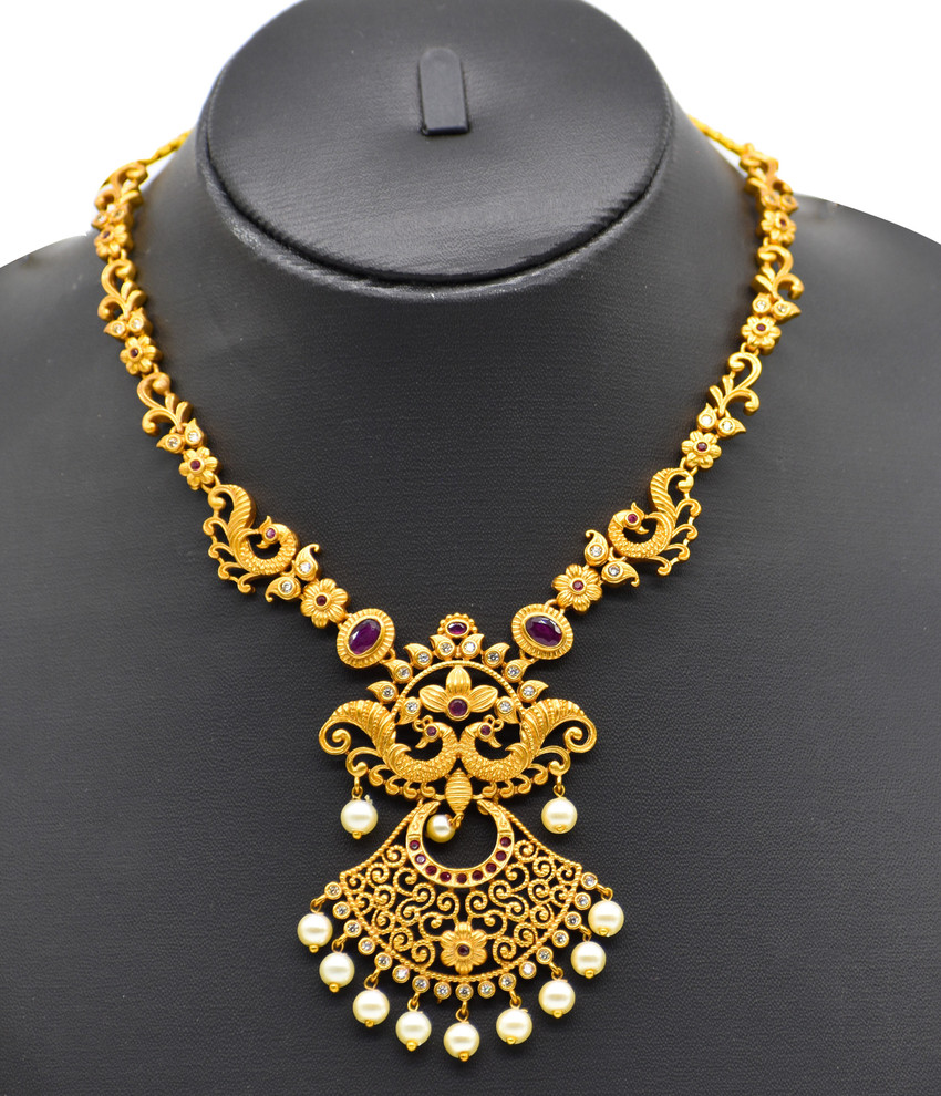 Peacock design necklace with price hotsell
