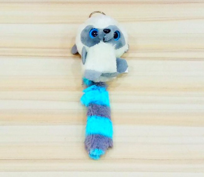 Fluffy animal clearance keychain