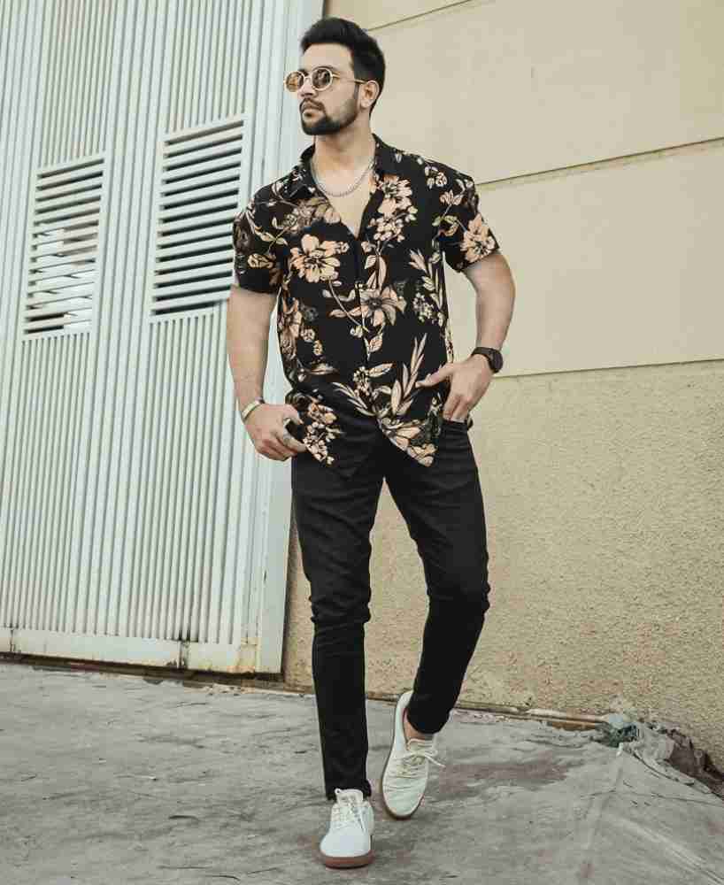 JP TRENDS Men Printed Party Black Shirt Buy JP TRENDS Men Printed Party Black Shirt Online at Best Prices in India Flipkart