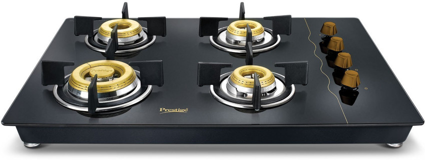 Prestige Gold Hobtop PHTG 04 Glass Automatic Hob Price in India
