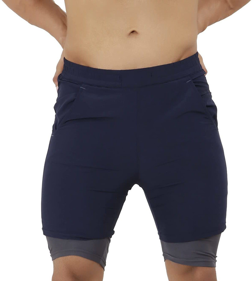 Mens blue 2025 cycling shorts