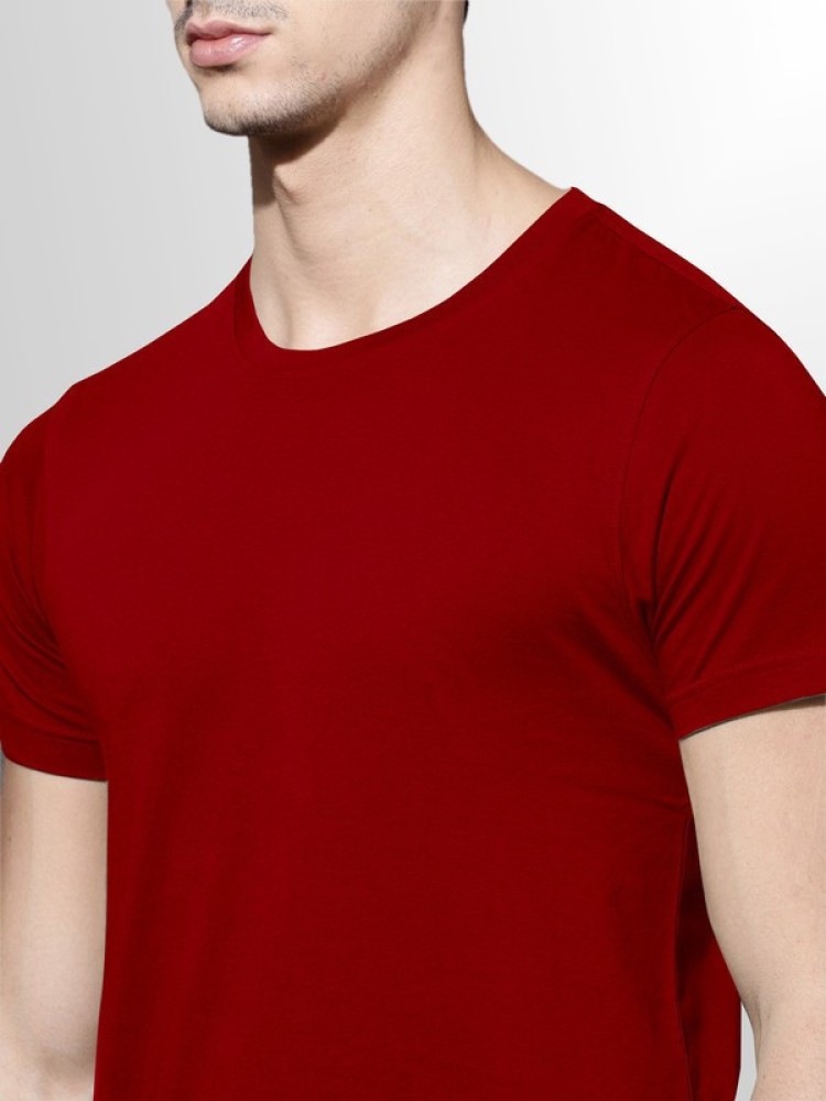 red t shirt round neck