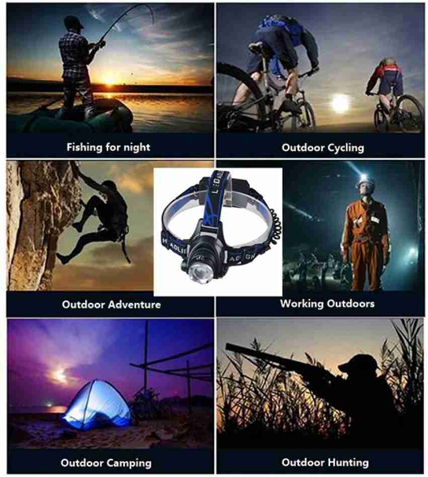 Buy From Best Rechargeable Head light For Camping Fishing Running Cycling  LED Headlamp
