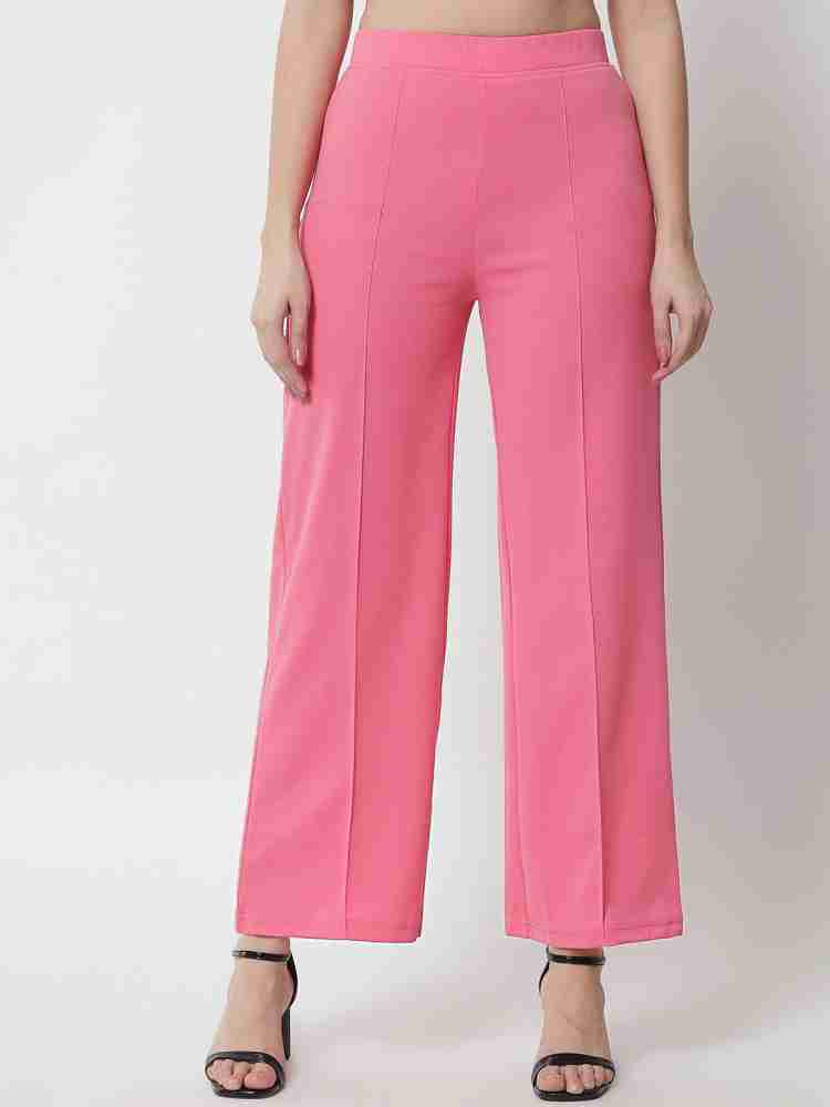 Shine N Show Regular Fit Women Pink Trousers - Buy Shine N Show Regular Fit Women  Pink Trousers Online at Best Prices in India