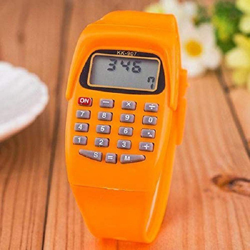 Ornate calculator watch calculator watch Digital Watch For Boys